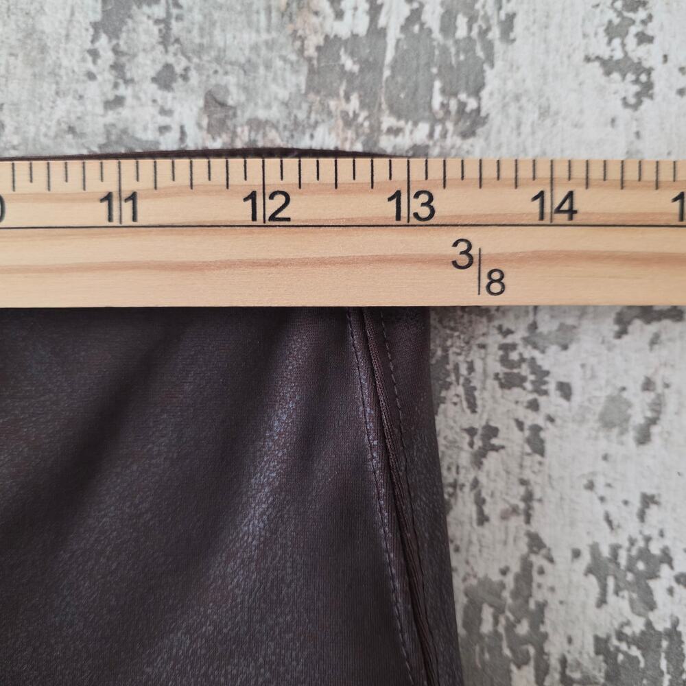 Seven7 Brown Faux Leather Leggings Women's Size Small - Picture 8 of 9